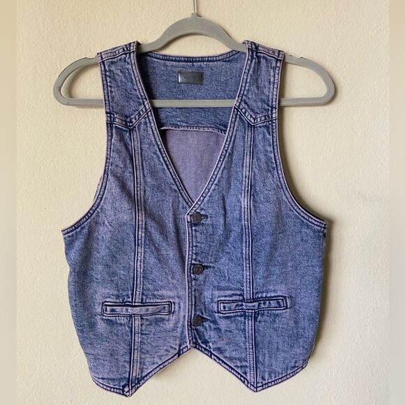 Mother Masked Driver Purple Vest Denim Size XS - Picture 10 of 10